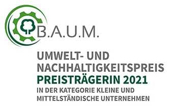 B.A.U.M - Umwelt- und Nachhaltigkeitspreis, Preisträgerin 2021